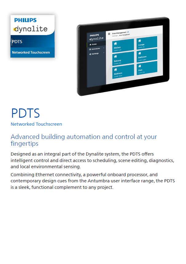 PDTS Spec Sheet