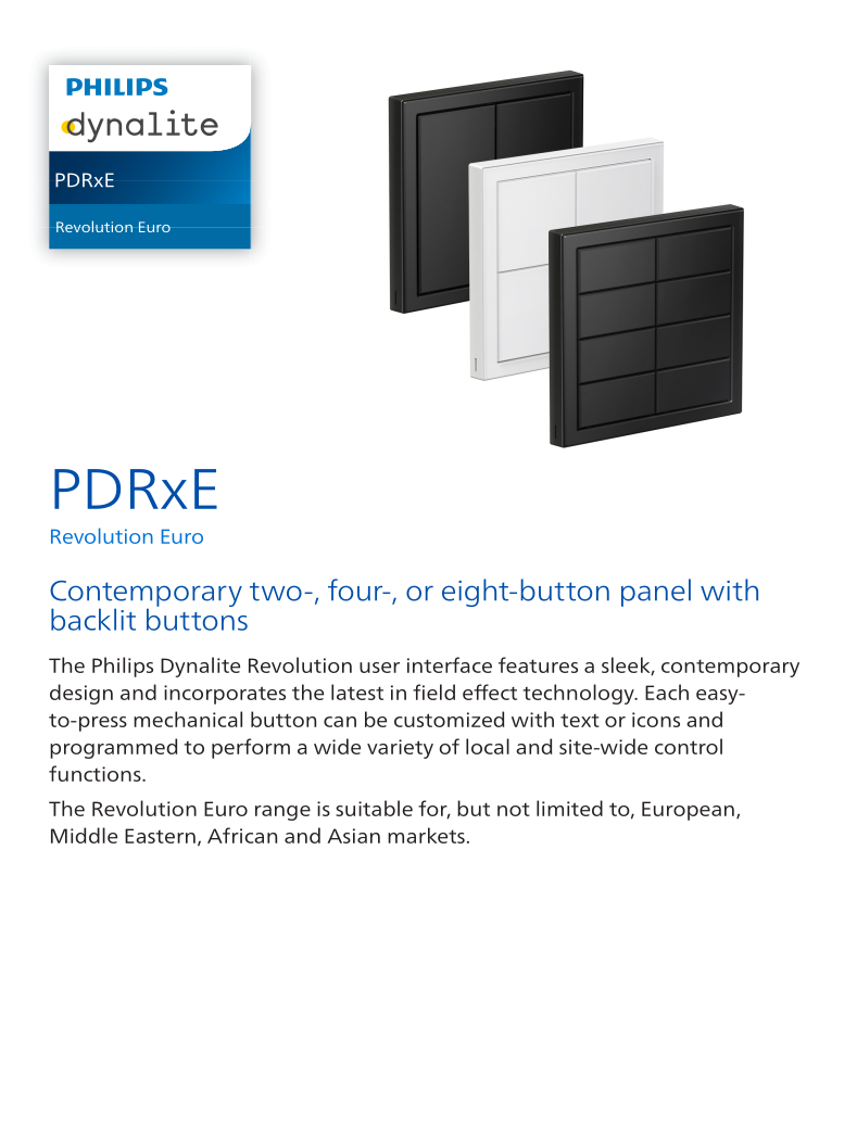 PDRxE Spec Sheet